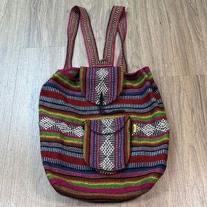 Colorful Striped Women's Backpack